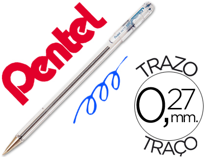 Bolígrafo Pentel BK-77 C tinta azul